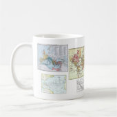 Weltkarten-GeschichteTasse Kaffeetasse (Links)