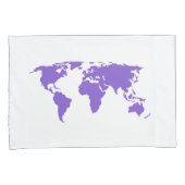 Weltkarten-grünes u. lila Abenteuer erwartet Kissenbezug (Vorderseite-Rechts)