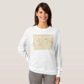 Weltkarten-Kontur 2 T-Shirt (Vorne ganz)