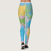 WELTkarten-LEGGINGS Leggings (Rückseite)