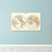 Weltkarten Leinwanddruck (Insitu (Holzboden))