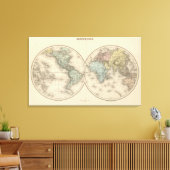 Weltkarten Leinwanddruck (Insitu (Wohnzimmer))