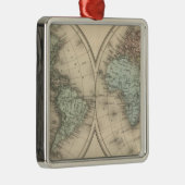 Weltkarten Ornament Aus Metall (Rechts)