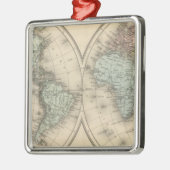 Weltkarten Ornament Aus Metall (Links)