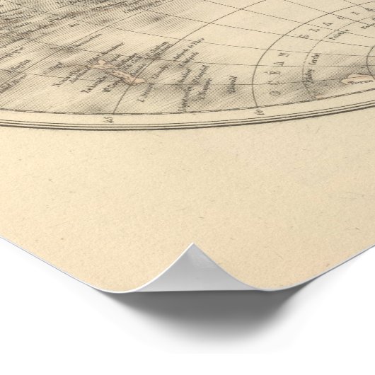 Weltkarten Poster (Ecke)