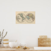 Weltkarten Poster (Küche)