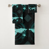 Weltkarten-Silhouette Badhandtuch Set (Insitu)