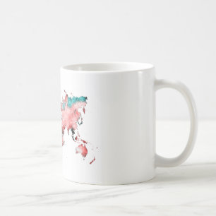 Weltkarten-Tasse Kaffeetasse