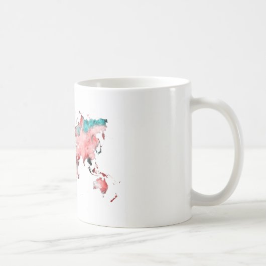 Weltkarten-Tasse Kaffeetasse (Rechts)