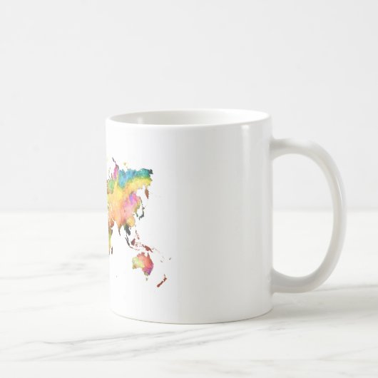 Weltkarten-Tasse Kaffeetasse (Rechts)