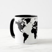 Weltkarten-Tasse Tasse (Vorderseite Links)
