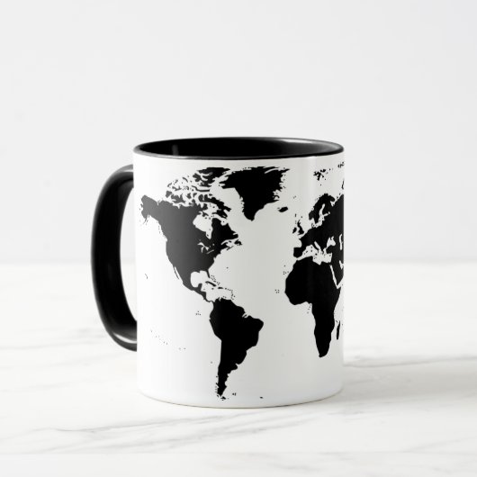 Weltkarten-Tasse Tasse (Vorderseite Links)
