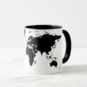 Weltkarten-Tasse Tasse (VorderseiteRechts)