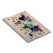 Weltkartenotizbuch Notizblock (Rechte Seite)