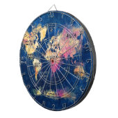 Weltkarteozeane und -kontinente dartscheibe (Vorderseite rechts)