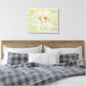 Weltkartierung Leinwanddruck (Insitu (Schlafzimmer))