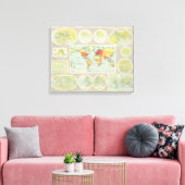 Weltkartierung Leinwanddruck (Insitu (Wohnzimmer))