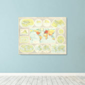 Weltkartierung Leinwanddruck (Insitu (Holzboden))