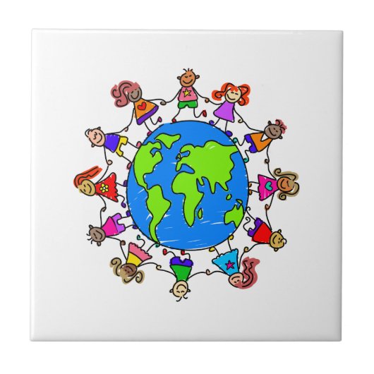 Weltkinder Fliese (Vorderseite)
