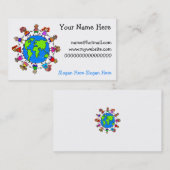 Weltkinder Visitenkarte (Vorne/Hinten)