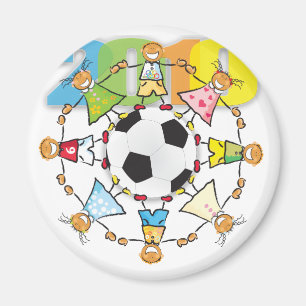WeltkinderFußballfans Magnet