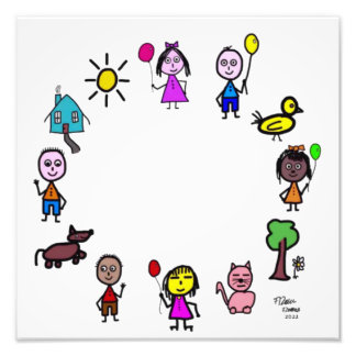 Weltkinderplakat Fotodruck