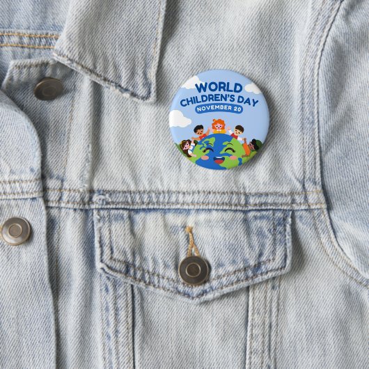 Weltkindertag | 20. November Button (Beispiel)