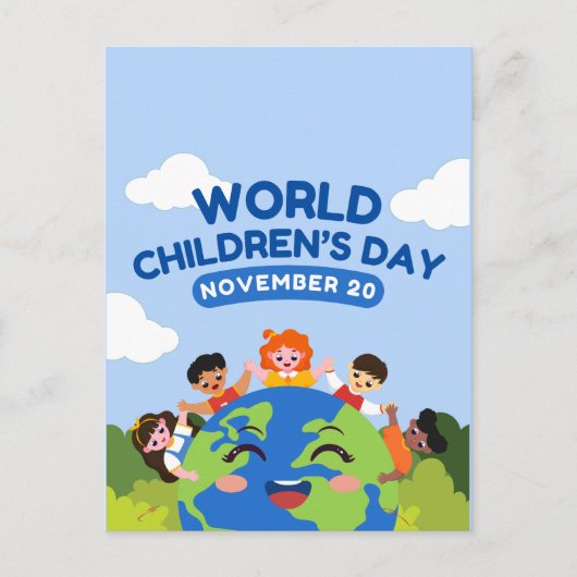 Weltkindertag | 20. November Postkarte (Vorderseite)