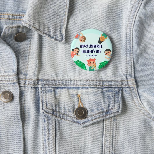 Weltkindertag | Universeller Kindertag Button (Beispiel)