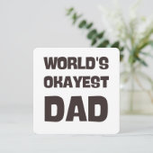 Weltklasse abgesegneter Vater Einladung (Stehend Vorderseite)