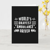 Weltklasse-Ambulanzfahrer paramedic Funny Karte (Gelbe Blume)