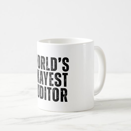 Weltklasse Auditor Funny Kaffeetasse (VorderseiteRechts)