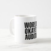 Weltklasse Auditor Funny Kaffeetasse (Vorderseite Links)