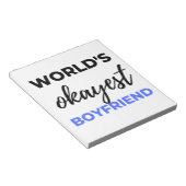 Weltklasse Boyfriend Black Notizblock (angewinkelt)