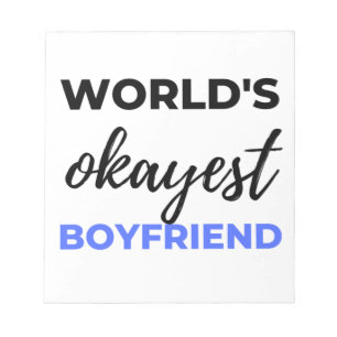 Weltklasse Boyfriend Black Notizblock