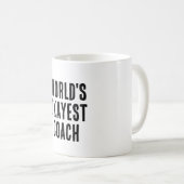 Weltklasse Coach Funny Kaffeetasse (VorderseiteRechts)