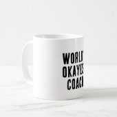 Weltklasse Coach Funny Kaffeetasse (Vorderseite Links)
