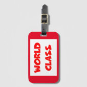 Weltklasse Gepäckanhänger (Vorderseite Vertikal)
