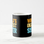 Weltklasse Geschenkidee Retro Sister Kaffeetasse (Mittel)