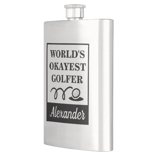 Weltklasse Golfer-lustiges Golfer-Geschenk Flachmann (Links)