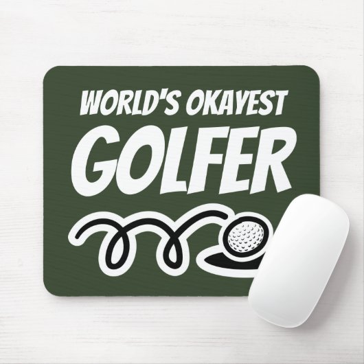 Weltklasse golfer lustiges Mauskadengeschenk Mousepad (Mit Mouse)