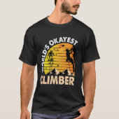 Weltklasse Klettersteig Funny Retro Rock Klettern T-Shirt (Vorderseite)