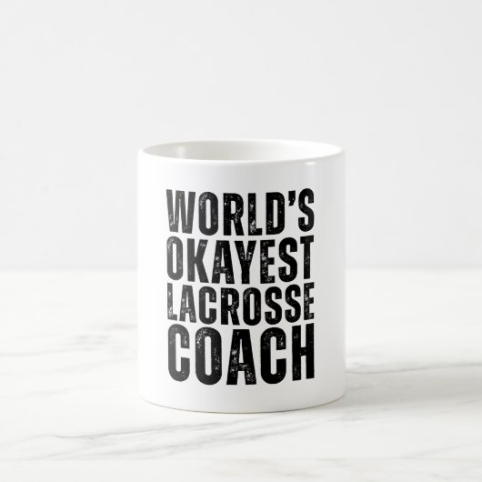 Weltklasse Lacrosse Coach Funny Kaffeetasse (Mittel)