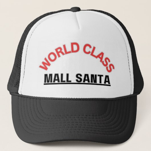 Weltklasse-Mall Santa Truckerkappe (Vorderseite)