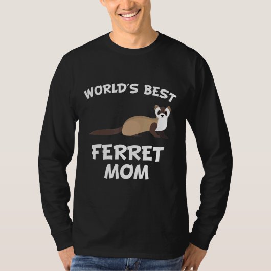Weltklasse Mama Ferret Eigentümer T-Shirt (Vorderseite)