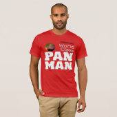 Weltklasse Pan Man on RED T-Shirt (Vorne ganz)