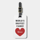 Weltklasse "Superstar Fiancé"-Gepäckmarke für Bräu Gepäckanhänger (Vorderseite vertikal)