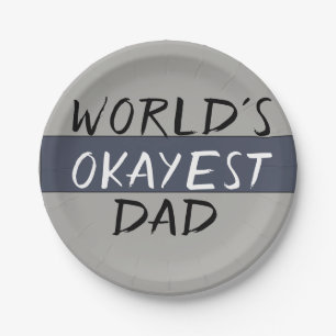 Weltklasse Vater Funny Pappteller
