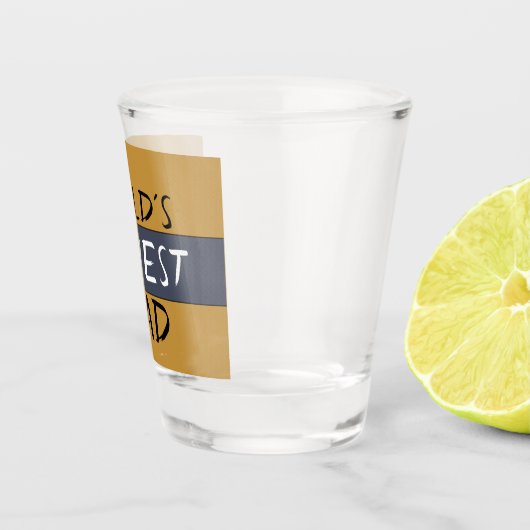 Weltklasse Vater Funny Schnapsglas (Rechts)