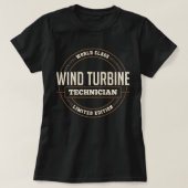 Weltklasse Windkrafttechniker Tech Funny Gif T-Shirt (Design vorne)